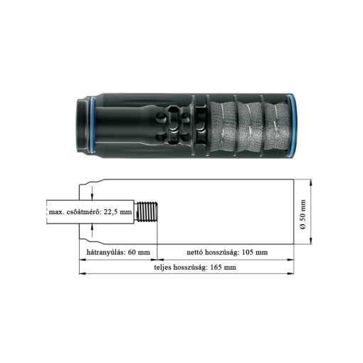 ERA hangtompító SOB3D-046A ERA LOC/6,5mm / .264