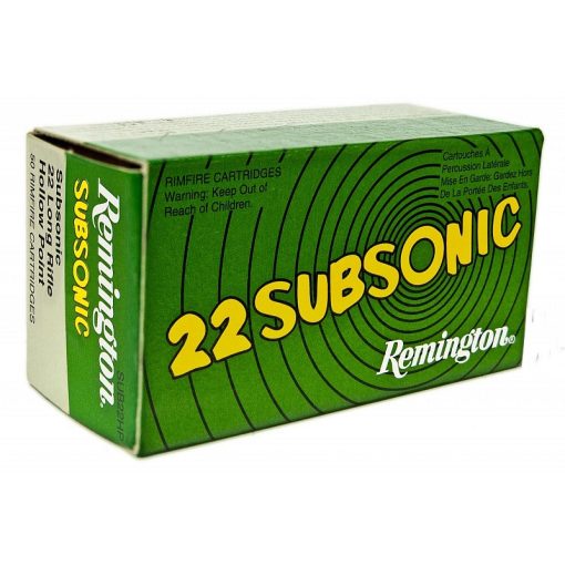 Remington 22LR Subsonic LRN HP 38gr 50db-os 